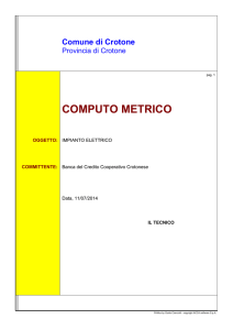 computo metrico - La Bcc del Crotonese