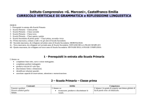 Curricolo di Grammatica