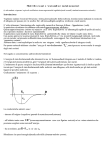 spettri di vibrazione e rotazione delle molecole biatomiche