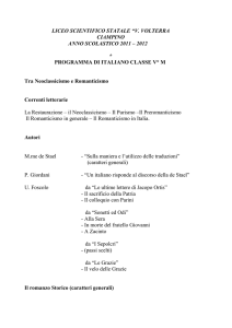 Programmi 5 M - Liceo Scientifico Statale Vito Volterra