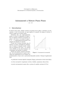 Azionamenti a Motore Passo Passo