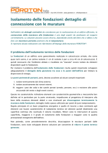 Consorzio POROTON® Italia - Isolamento delle fondazioni: dettaglio