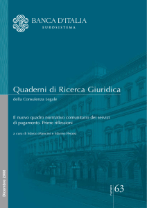 Quaderni di Ricerca Giuridica