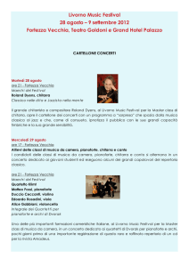 Cartellone Concerti - Livorno Music Festival