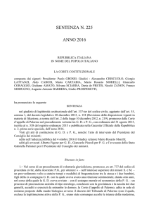 sentenza della Corte costituzionale