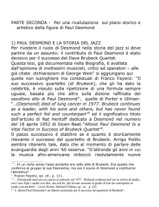 Paul Desmond, Parte II, Desmond nella storia del Jazz
