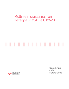 Multimetri digitali palmari Keysight U1251B e U1252B