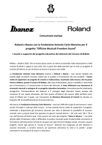 Bollate: Roland e Ibanez con la Fondazione Antonio Carlo Monzino