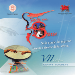 Brochure edizione 2010 - Festa Internazionale della Storia