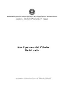 scarica il PDF con tutti i piani di studio di II° livello