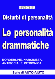 Disturbi di personalità Disturbi di personalità