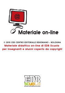 Materiale on-line - EDB Scuola Digitale