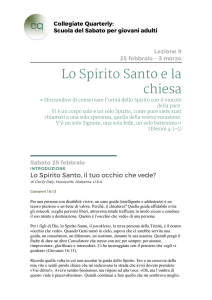 Lo Spirito Santo e la chiesa