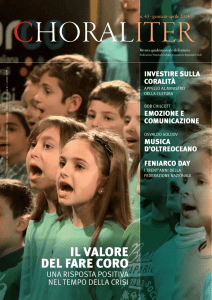 il valore del fare coro