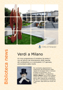 Biblio News dicembre 2013 - Verdi a Milano