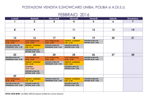 Calendario eshowcard FEB MAR