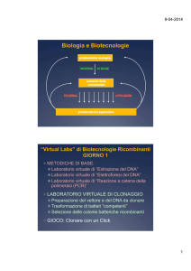 Biologia e Biotecnologie