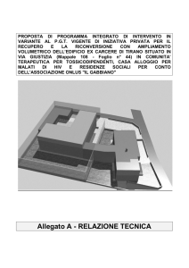 Allegato A - RELAZIONE TECNICA