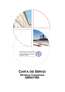 carta dei servizi geriatria - Ospedali riuniti di Trieste