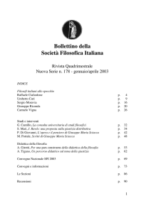Bollettino n. 178 - Società Filosofica Italiana