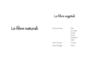 Le fibre vegetali