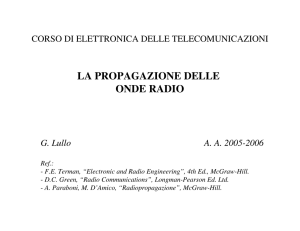 la propagazione delle onde radio