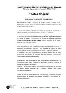 La Riviera teatri ragazzi - Comunicato