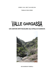 Valle Gargassa II, natura e antica lavorazione del vetro