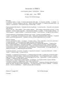 PROGRAMMA DI FISICA Liceo Scientifico Statale “A.EINSTEIN