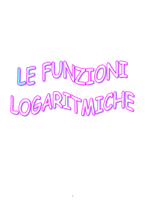 Le funzioni logaritmiche