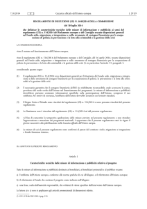 M Regolamento UE n. 1049/2014