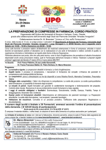 Tecnica Galenica - Ordine dei Farmacisti di Bologna