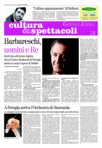 Articolo dal Giornale dell`Umbria
