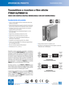 Trasmettitore e ricevitore a fibre ottiche FT85011A