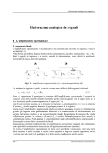 Eleborazione analogica dei segnali