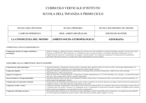 Curricolo verticale di GEOGRAFIA