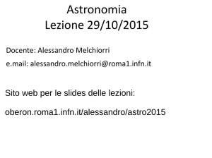 Astronomia Lezione 29/10/2015