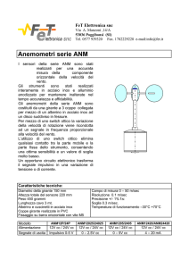 Anemometri serie ANM - FeT Elettronica snc