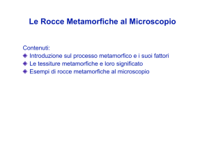Le Rocce Metamorfiche al Microscopio