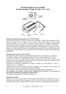Istruzioni inverter PS-300-400-500-750
