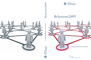 Relazione2009 - Garante Privacy