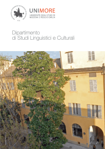 Dipartimento di Studi Linguistici e Culturali