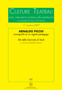 arnaldo picchi - CULTURE TEATRALI