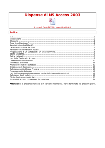 Manuale Access 2003