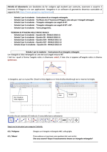 Attività di laboratorio con GeoGebra da far svolgere agli studenti per