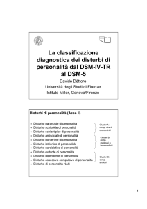 Lucidi disturbi di personalità DSM-5 Archivo