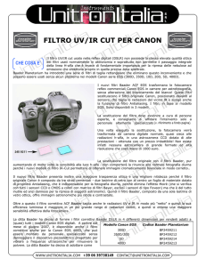 filtro uv/ir cut per canon - unitronitalia instruments