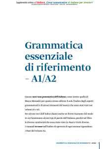 Grammatica essenziale Livello A1-A2