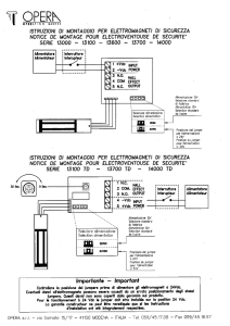 Istruzioni di montaggio e collegamento elettromagnete Art. 13600