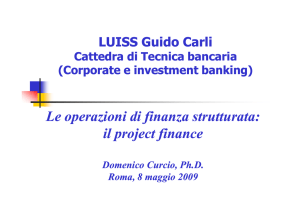 Il Project Financing